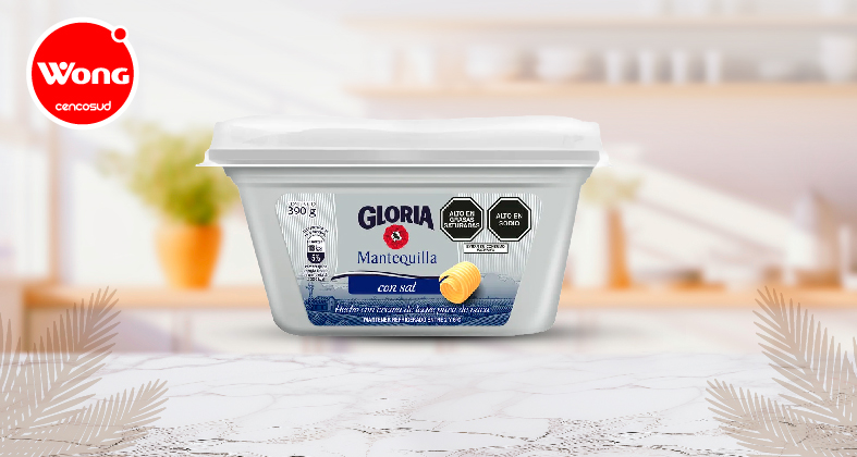 Gloria Mantequilla con sal 390 gr con tu Tarjeta Cencosud