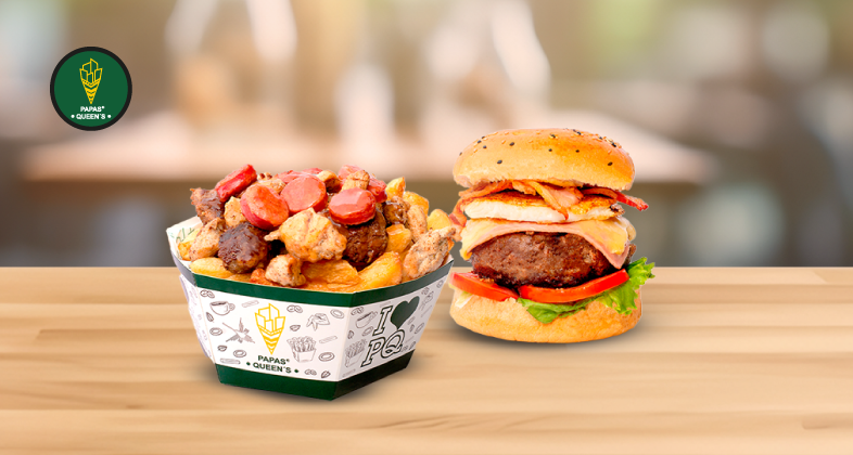 1 box parrillero + 1 royal burger. Precio regular: S/55.80.